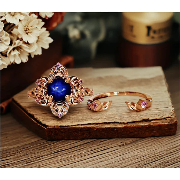 Rose Gold Enchanted Bridal Set