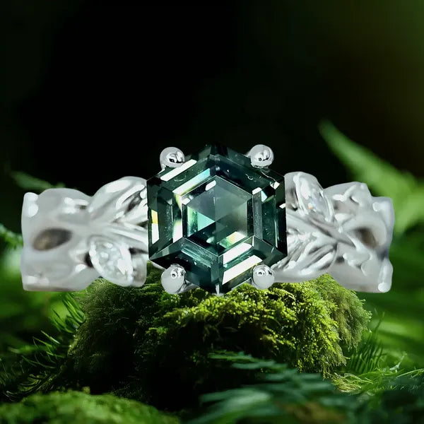 Nature Inspired Sapphire Ring