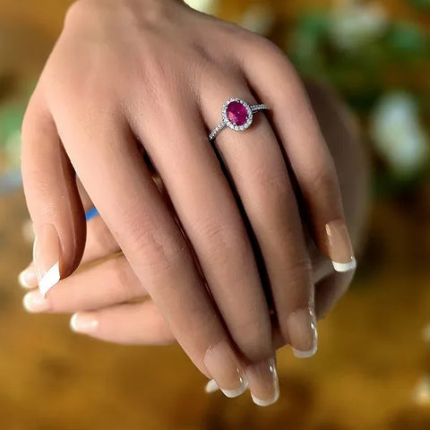 14K Ruby and Diamond Ring