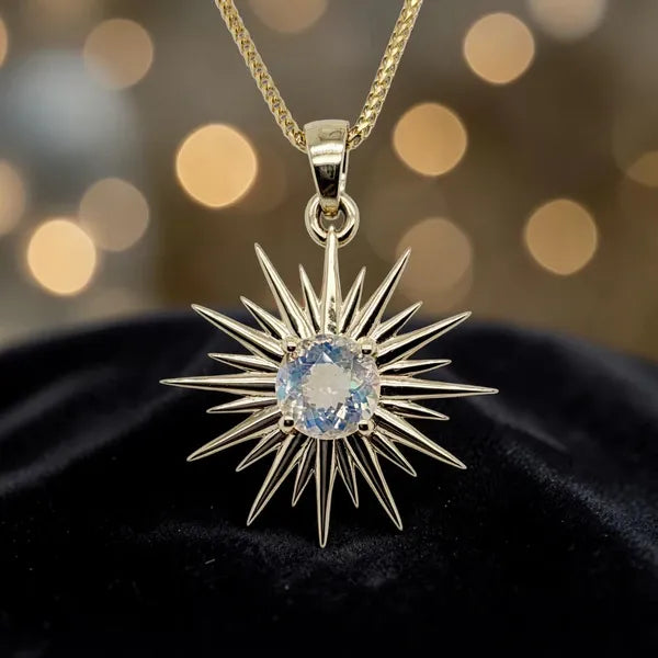 Moonstone Sun Pendant