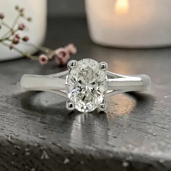 Natural Diamond Solitaire Ring