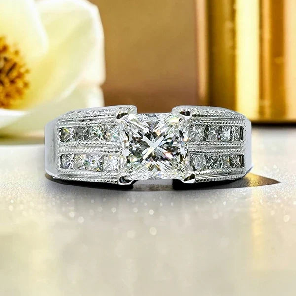 Princess cut Wedding Ring