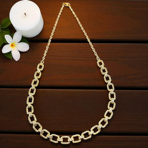 10K Yellow Gold Diamond Necklace