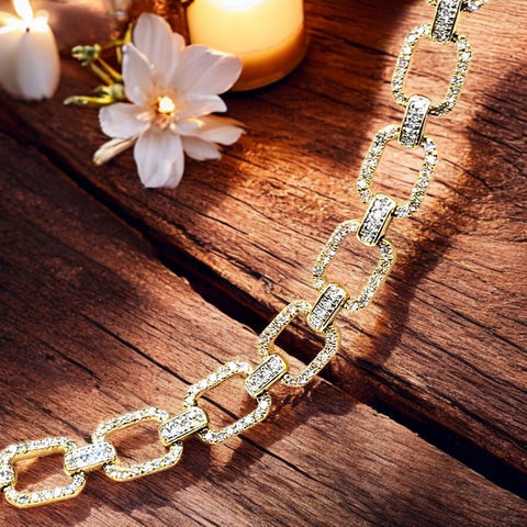 10K Yellow Gold Diamond Necklace