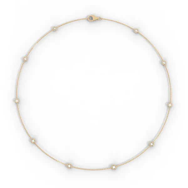 Redesign Heirloom Diamond By Yard Custom Necklace  